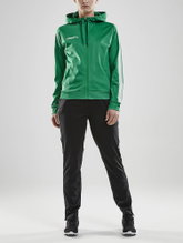 Craft Hoodie Fullzip Pro Control green/white Women